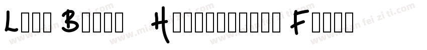 Long Beach   Handwriting Font字体转换